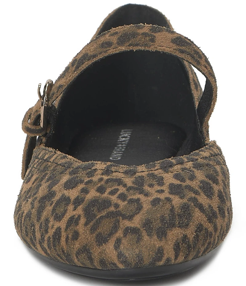 Lucky Brand Cyrena Leopard Print Mary Jane Flats