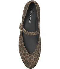 Lucky Brand Cyrena Leopard Print Mary Jane Flats