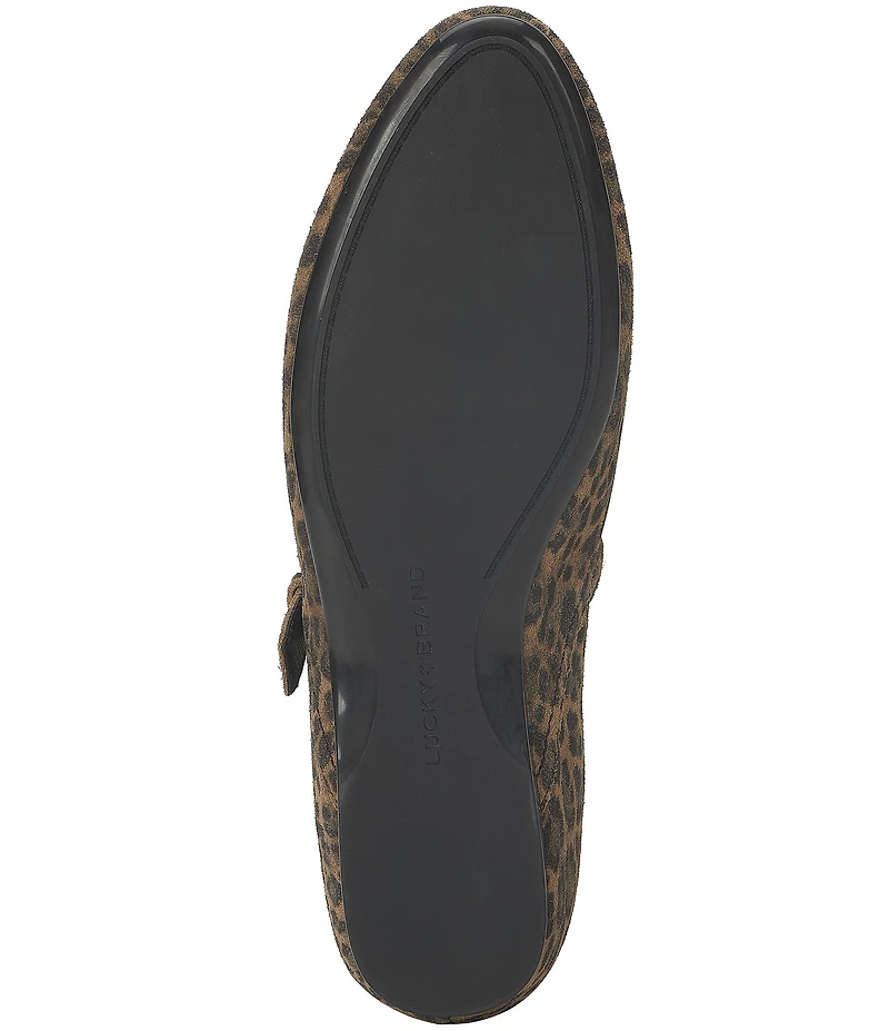 Lucky Brand Cyrena Leopard Print Mary Jane Flats