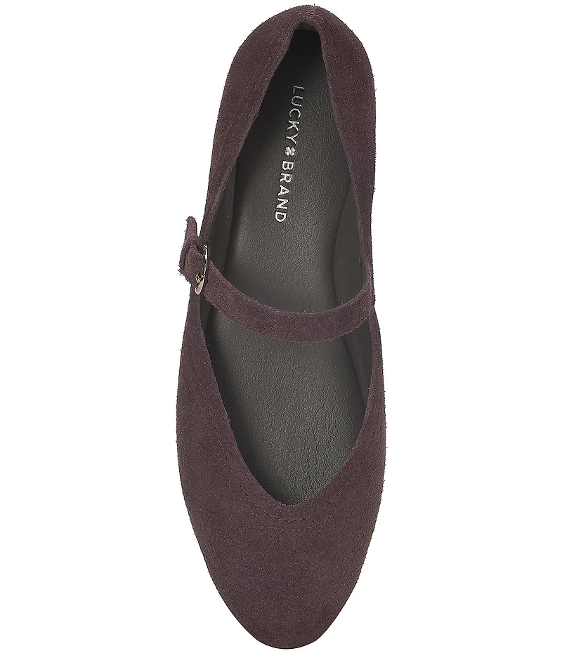 Lucky Brand Cyrena Suede Mary Jane Flats