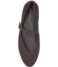 Lucky Brand Cyrena Suede Mary Jane Flats