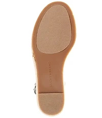 Lucky Brand Cyrila Embroidered Slingback Espadrille Wedge Sandals