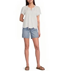 Lucky Brand Denim Baggy Tie Waist Shorts