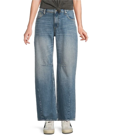 Lucky Brand Denim High Rise Barrel Wide Leg Jeans