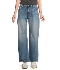 Lucky Brand Denim High Rise Barrel Wide Leg Jeans
