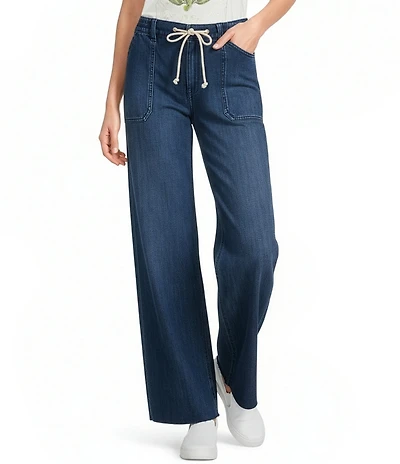 Lucky Brand Denim Wide Leg Ankle Length Jeans