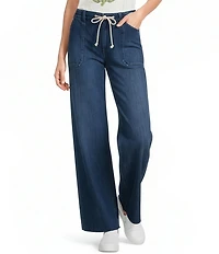 Lucky Brand Denim Wide Leg Ankle Length Jeans