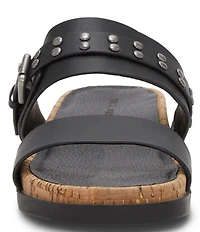 Lucky Brand Dineesa Studded Leather Double Band Flat Sandals