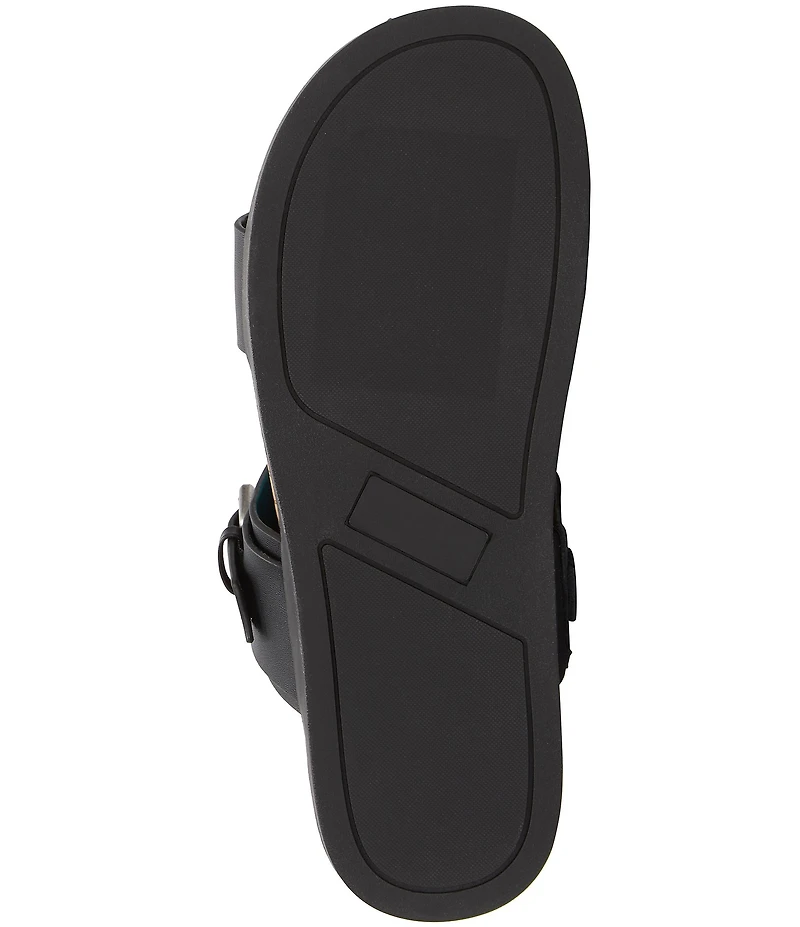 Lucky Brand Dineesa Studded Leather Double Band Flat Sandals