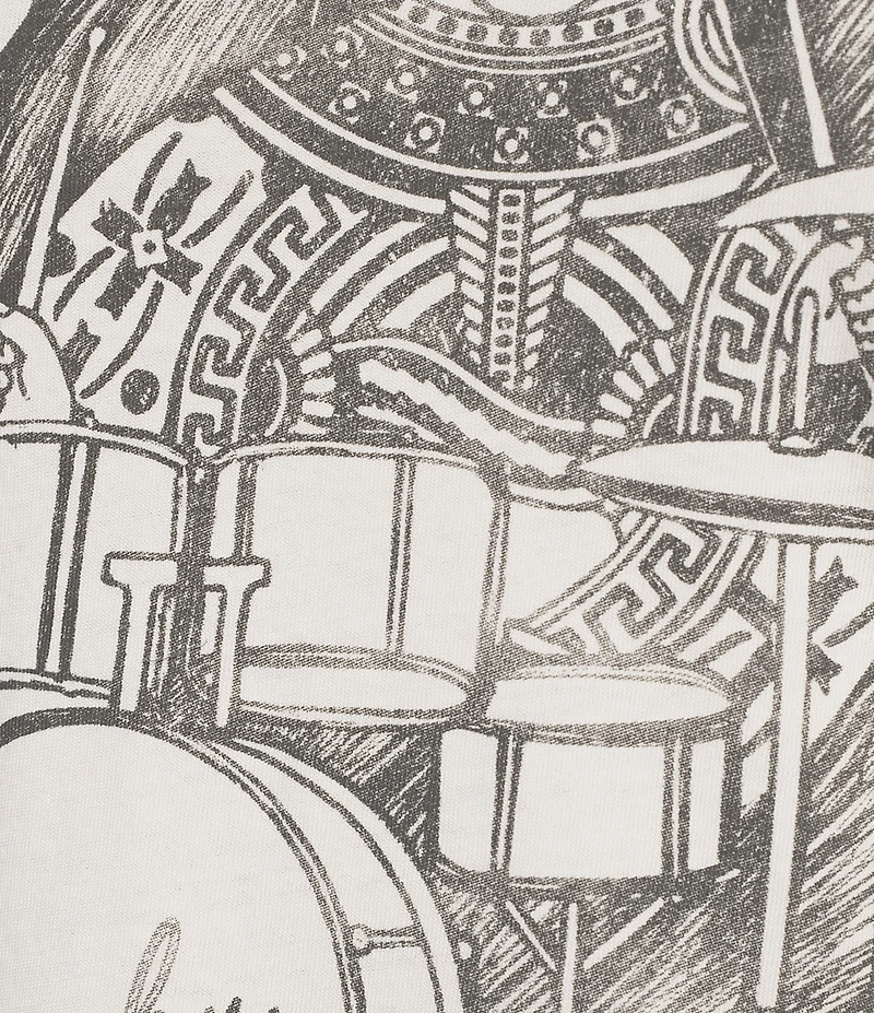 Lucky Brand Drummer Queen Knit Crew Neck Short Sleeve Top