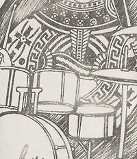 Lucky Brand Drummer Queen Knit Crew Neck Short Sleeve Top