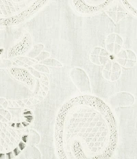 Lucky Brand Festival Fly Away Lace Round Neck Sleeveless Top