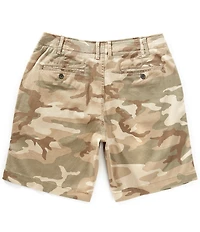 Lucky Brand Flat Front Camouflage Printed 9#double; Twill Shorts