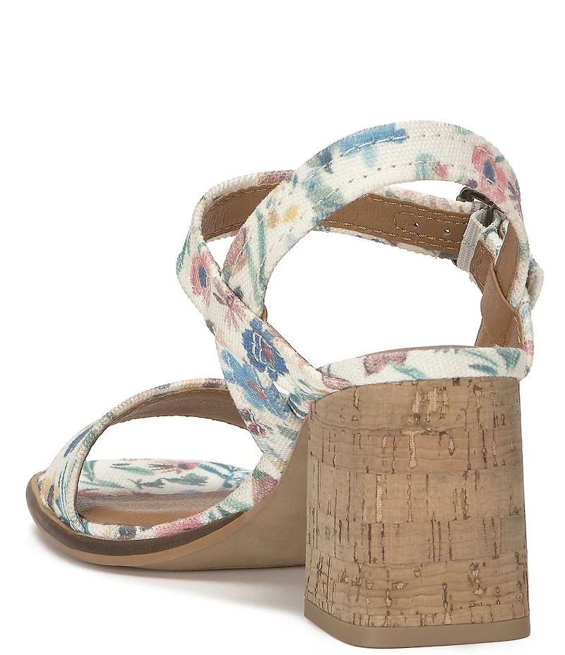Lucky Brand Hallia Floral Ankle Strap Sandals