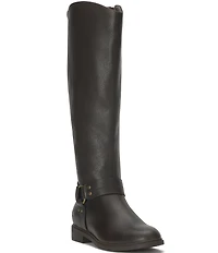 Lucky Brand Hamila Leather O-Ring Harness Hardware Tall Boots