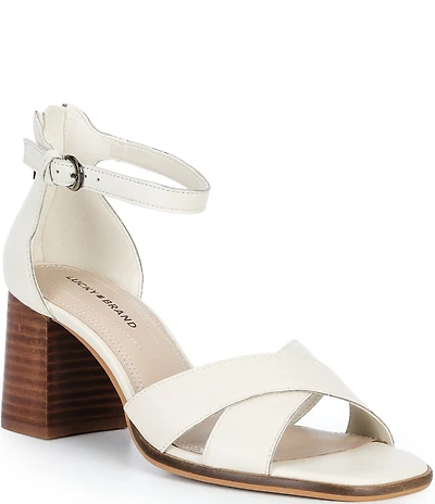Lucky Brand Herrika Cross Band Block Heel Sandals
