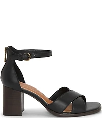 Lucky Brand Herrika Cross Band Block Heel Sandals