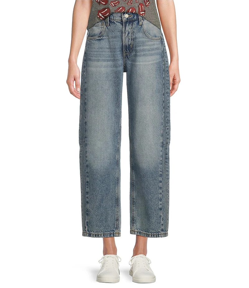 Lucky Brand High-Rise Ankle Length Barrel Wide Leg Jeans
