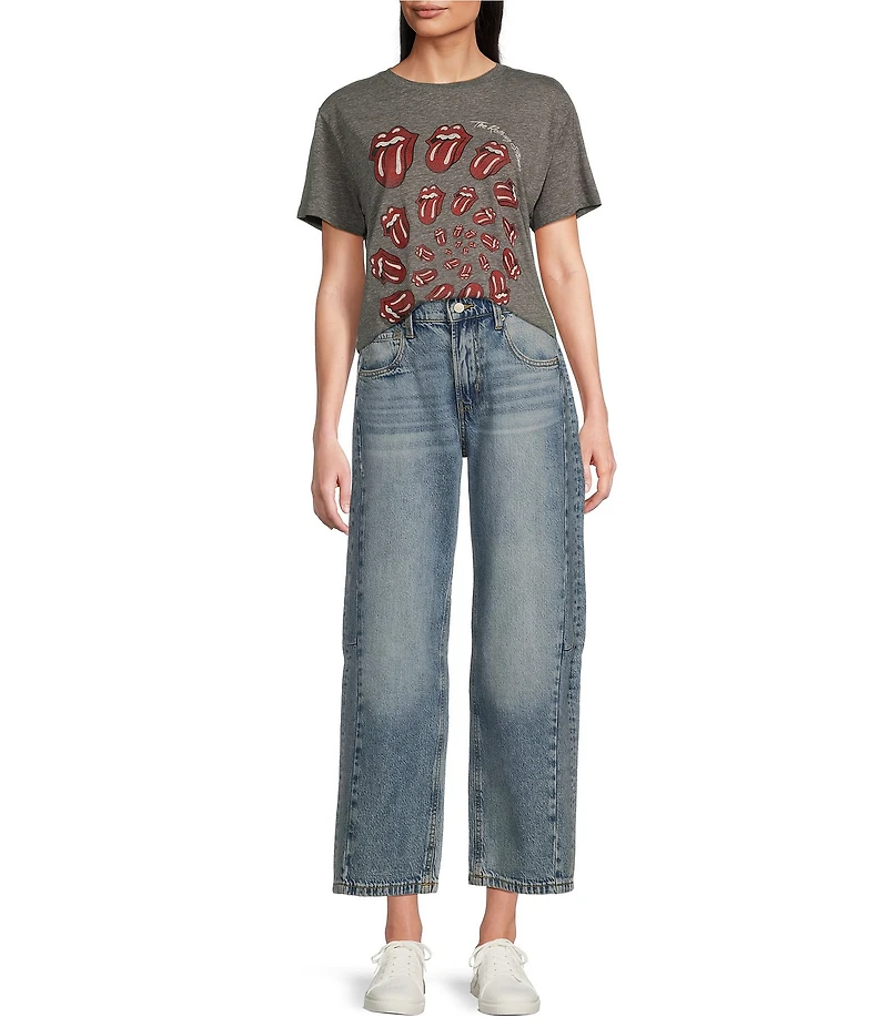 Lucky Brand High-Rise Ankle Length Barrel Wide Leg Jeans