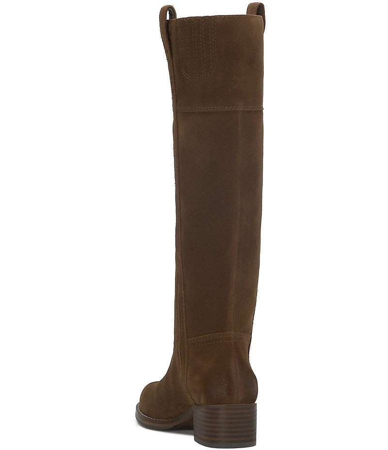 Lucky Brand Hybiscus Suede Tall Riding Boots