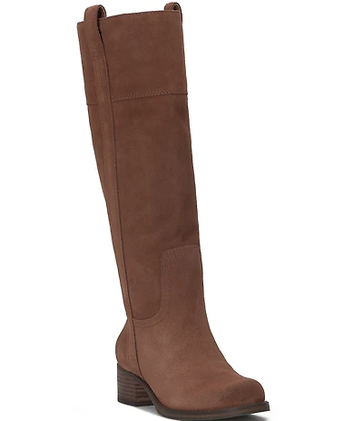 Lucky Brand Hybiscus Suede Tall Riding Boots