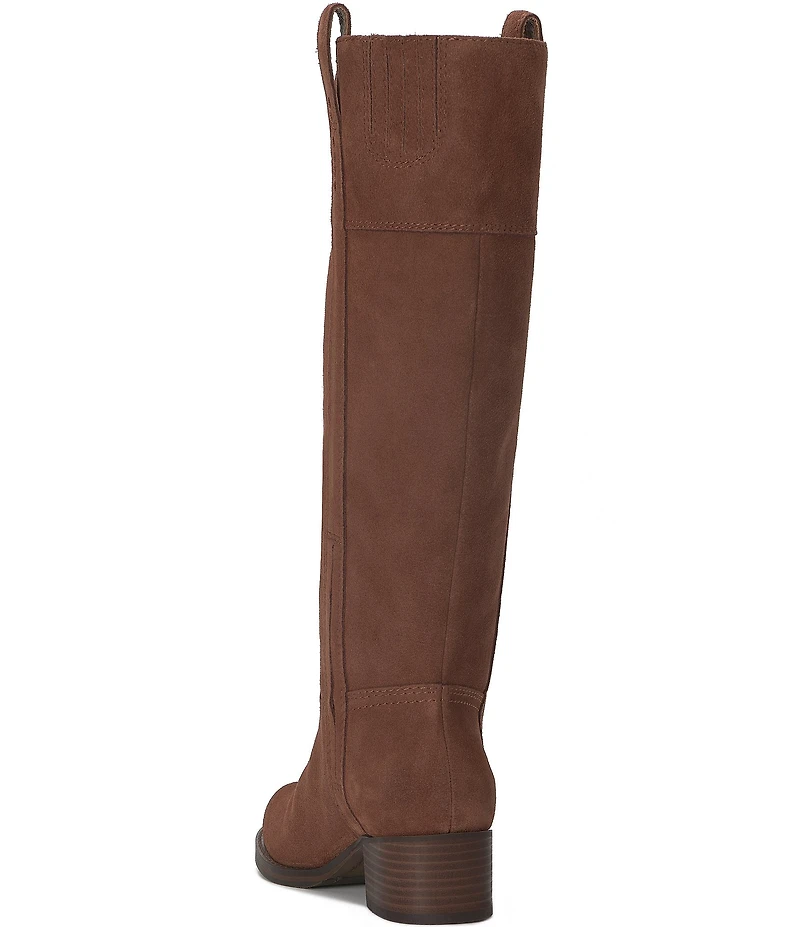Lucky Brand Hybiscus Suede Tall Riding Boots