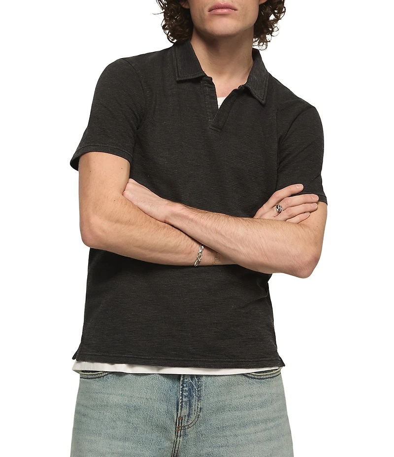 Lucky Brand Jacquard Slub Jersey Short Sleeve T-Shirt