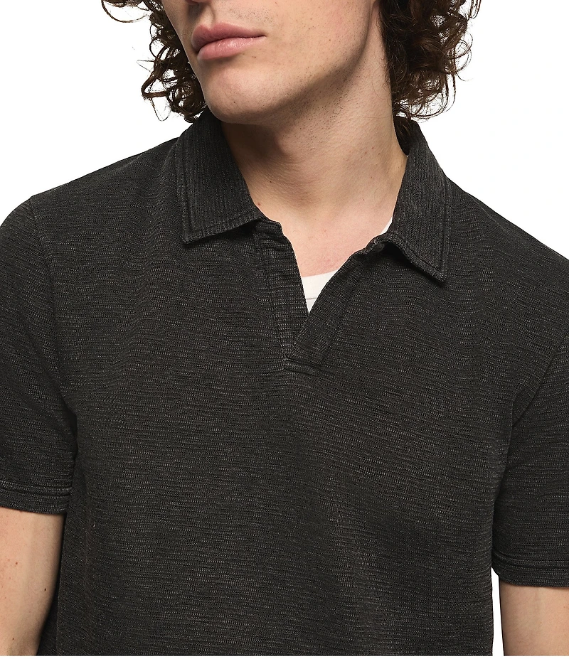 Lucky Brand Jacquard Slub Jersey Short Sleeve T-Shirt