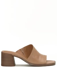 Lucky Brand Jamira Asymmetrical Leather Slide Sandals