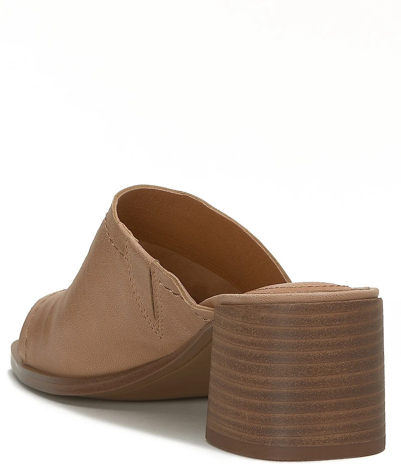 Lucky Brand Jamira Asymmetrical Leather Slide Sandals