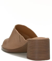 Lucky Brand Jamira Asymmetrical Leather Slide Sandals