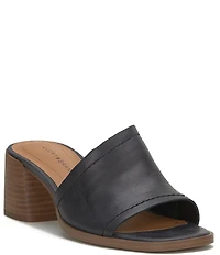 Lucky Brand Jamira Asymmetrical Leather Slide Sandals