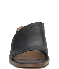 Lucky Brand Jamira Asymmetrical Leather Slide Sandals