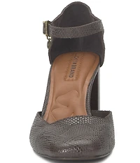 Lucky Brand Kanira Embossed Ankle Strap Pumps
