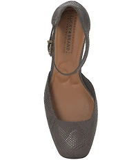 Lucky Brand Kanira Embossed Ankle Strap Pumps