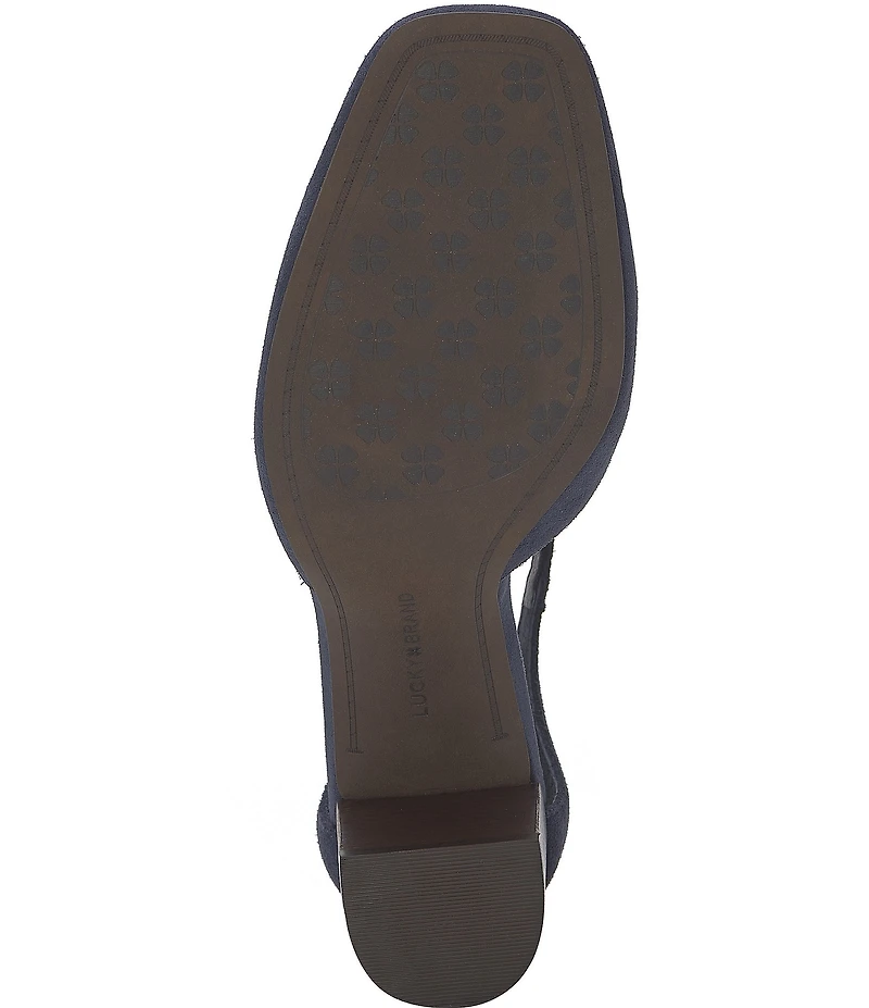 Lucky Brand Kanira Suede Ankle Strap Pumps