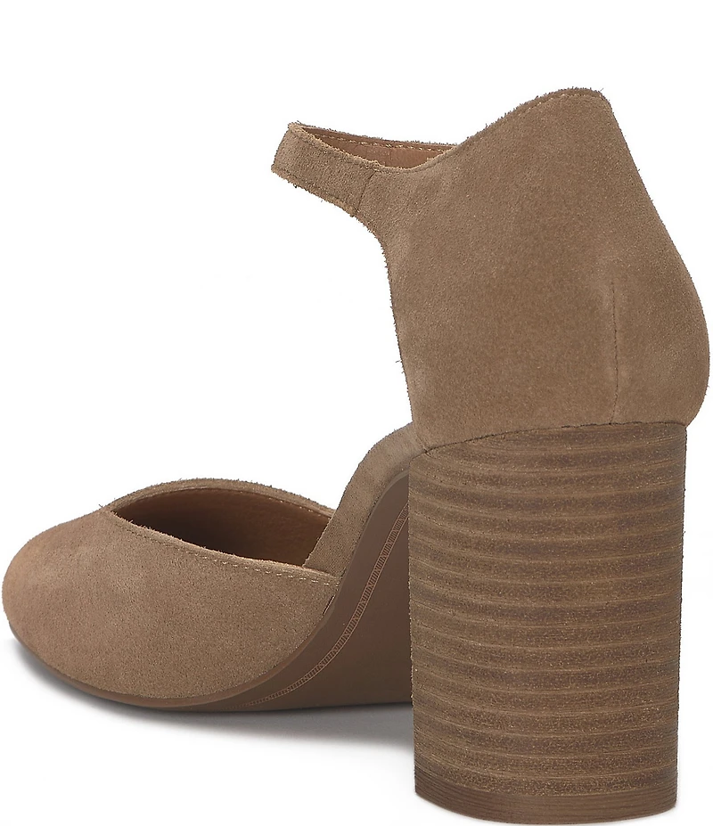 Lucky Brand Kanira Suede Ankle Strap Pumps