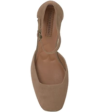 Lucky Brand Kanira Suede Ankle Strap Pumps