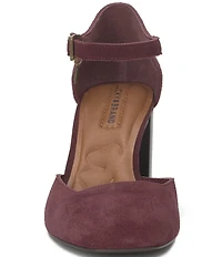 Lucky Brand Kanira Suede Ankle Strap Pumps