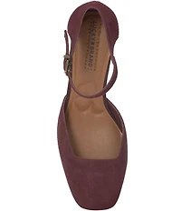 Lucky Brand Kanira Suede Ankle Strap Pumps