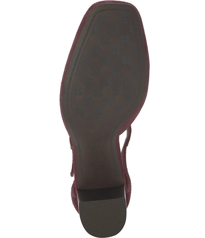 Lucky Brand Kanira Suede Ankle Strap Pumps