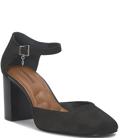 Lucky Brand Kanira Suede Ankle Strap Pumps