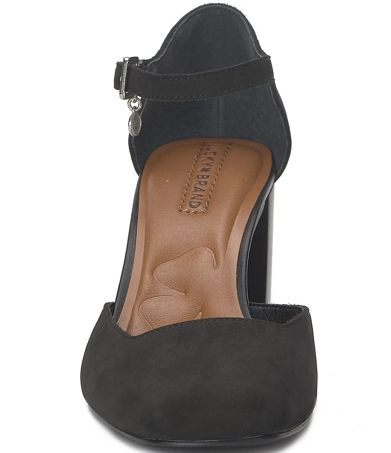 Lucky Brand Kanira Suede Ankle Strap Pumps
