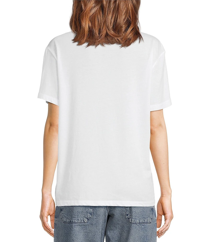 Lucky Brand Knit Coca-Cola Classic Crew Neck Short Sleeve Tee Shirt