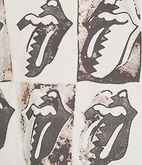 Lucky Brand Knit Rolling Stones Graphic Crew Neck Short Sleeve Tee