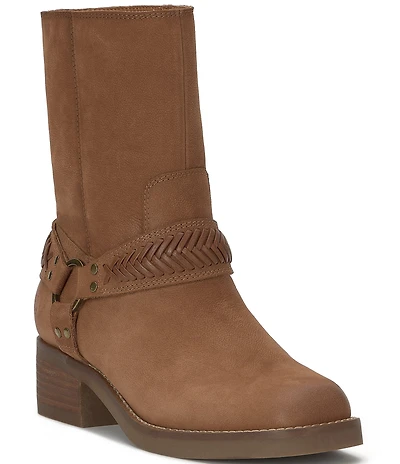 Lucky Brand Kujono Leather O-Ring Harness Hardware Boots