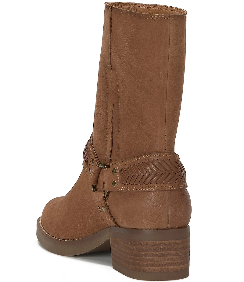 Lucky Brand Kujono Leather O-Ring Harness Hardware Boots