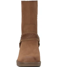 Lucky Brand Kujono Leather O-Ring Harness Hardware Boots