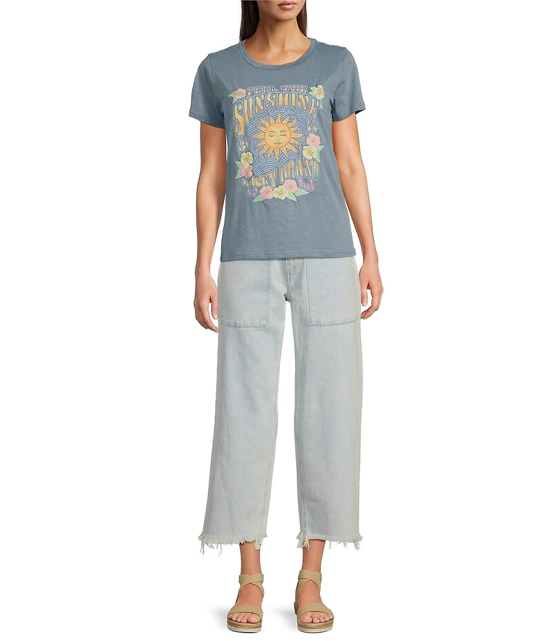Lucky Brand Legend Stretch Denim High Rise Wide Leg Jeans