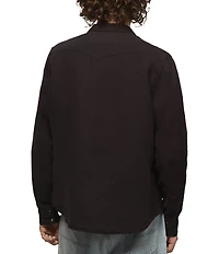 Lucky Brand Linen Long Sleeve Western Shirt